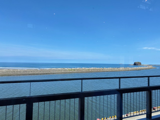 道の駅流氷街道網走からみたオホーツク海