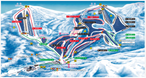 キロロスノーワールドのゲレンデマップ